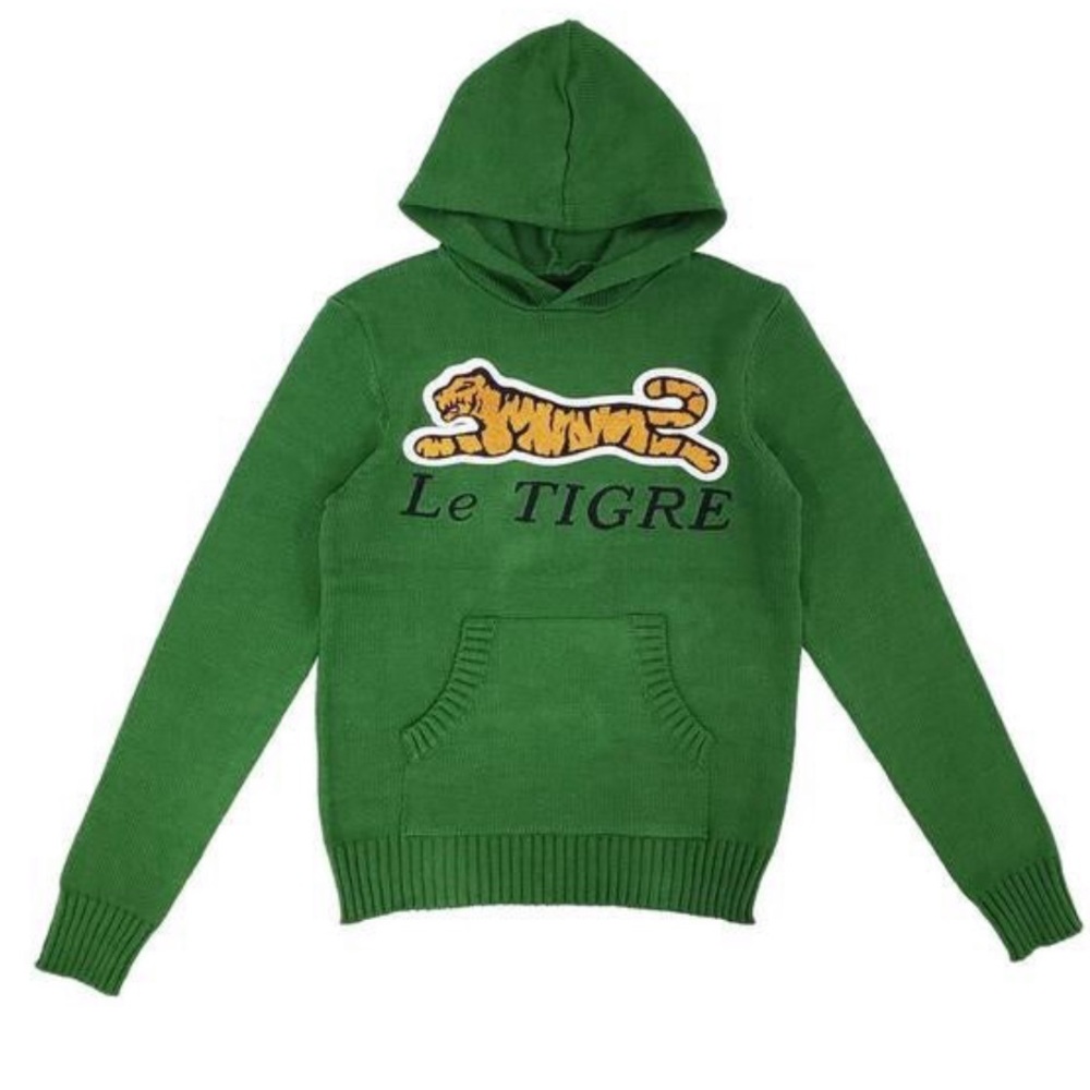 Le Tigre Green Hoodie Sweater